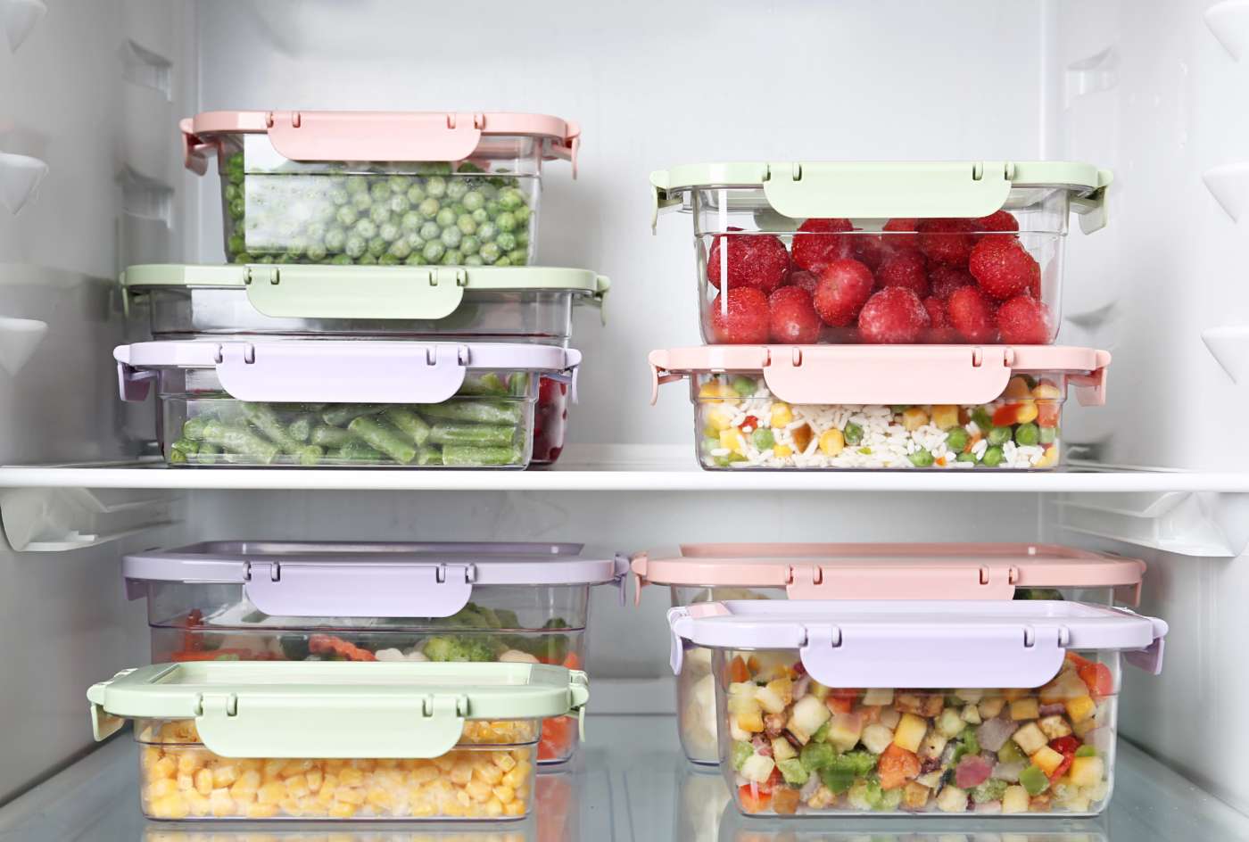 alimente in recipiente de plastic